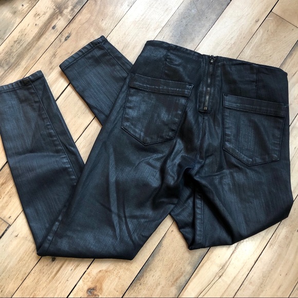 GAP Denim - Gap always skinny jeans with faux leather look